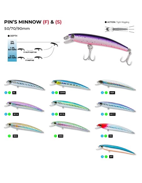 PINS MINNOW FLOATING