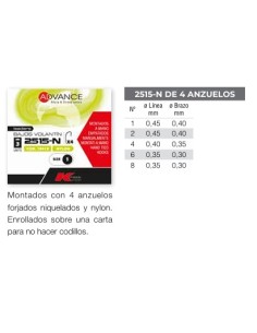 Imagen 1 - 4 ANZUELOS 2515-N 4 ANZUELOS 2515-N - Imagen 1