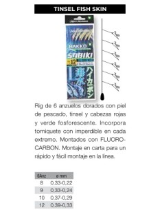 Imagen 1 - SABIKI TINSEL FISHSKIN 6 PLUMAS SABIKI TINSEL FISHSKIN 6 PLUMAS - Imagen 1
