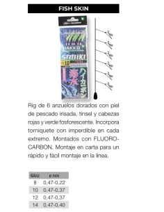 Imagen 1 - SABIKI FISH SKIN 6 PLUMAS SABIKI FISH SKIN 6 PLUMAS - Imagen 1