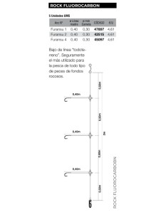 BAJO ROCK FLUOROCARBON - Imagen 1
