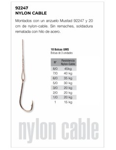 ANZUELOS CABLE 92247 - Imagen 1