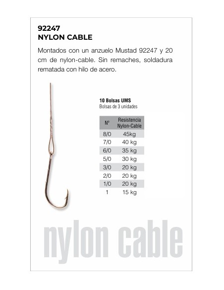 ANZUELOS CABLE 92247