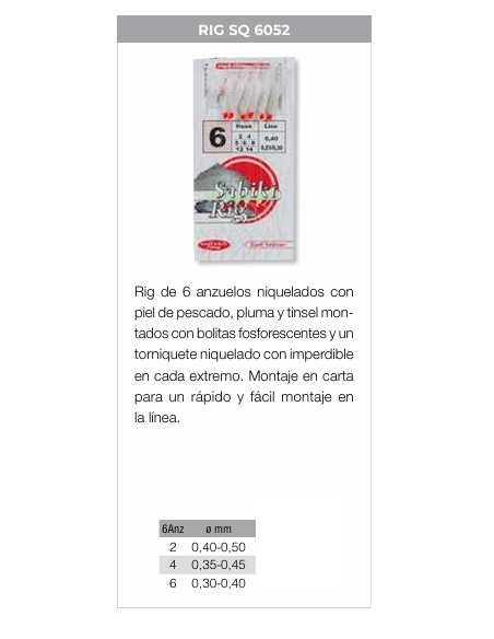 SABIKI SQ-6052 6 PLUMAS
