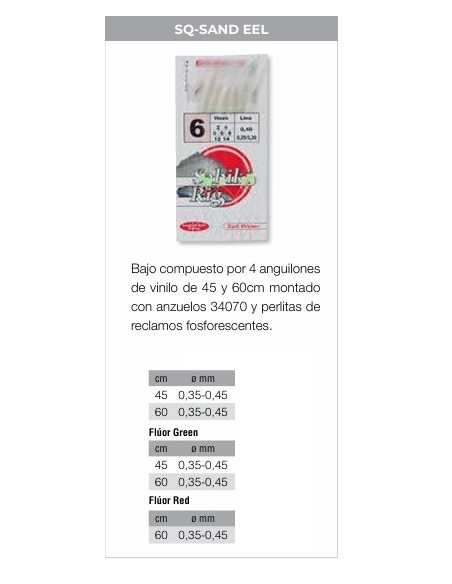SABIKI SQ-SAND EEL 4 WHITE