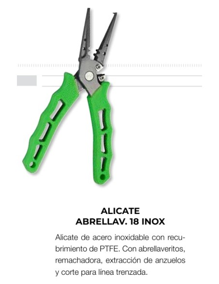 ALICATE ABRELLAVERITOS KALI KUNNAN 18 INOX