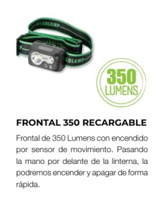 FRONTAL 350 RECARGABLE - Imagen 1