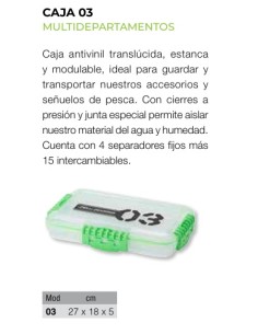Imagen 1 - CAJA 03 MULTDEPARTAMENTOS 27x18x5 CAJA 03 MULTDEPARTAMENTOS 27x18x5 - Imagen 1