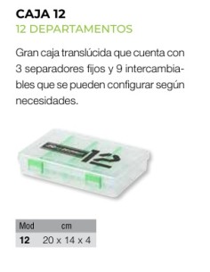 Imagen 1 - CAJA 12 DEPARTAMENTOS 20x14x4 CAJA 12 DEPARTAMENTOS 20x14x4 - Imagen 1