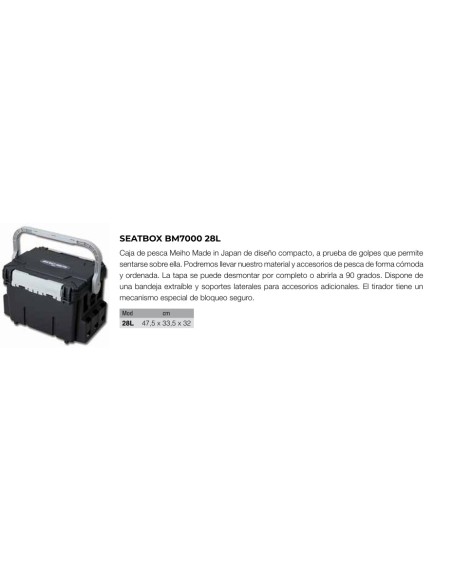 SEATBOX MEIHO 28L BM7000 N