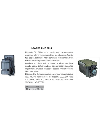 MEIHO LEADER CLIP BM-L