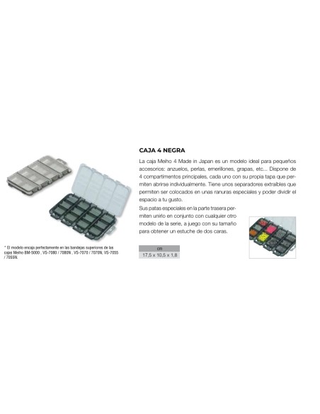 CAJA 4 NEGRA MEIHO 18*11*2