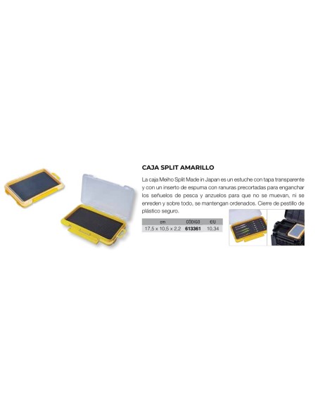 CAJA SPLIT AMARILLO MEIHO 18*11*2