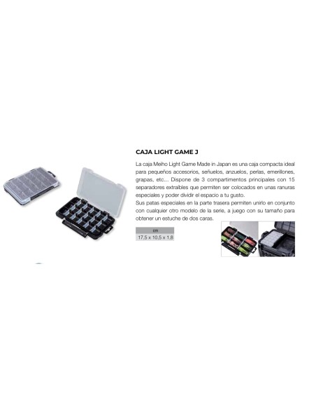 CAJA LIGHT GAME NEGRO MEIHO 18*11*2