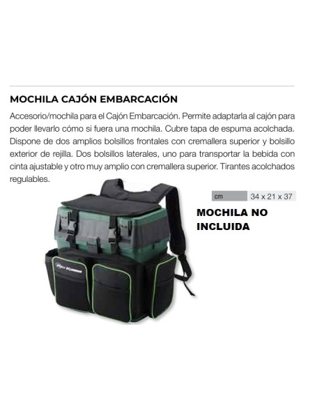 MOCHILA CAJON EMBARCACION