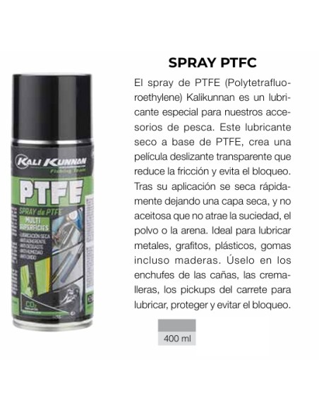 SPRAY LUBRICANTE KALI KUNNAN PTFE 400ml
