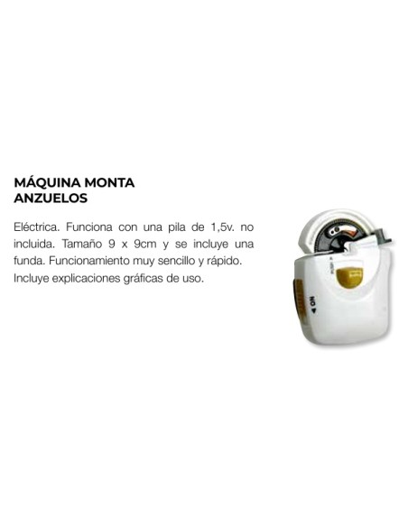MAQUINA MONTAR ANZUELOS
