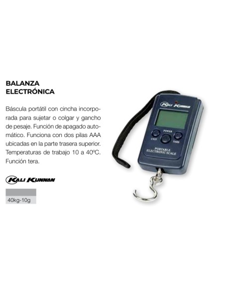 BALANZA ELECTRONICA KALI KUNNAN 40kg/10g