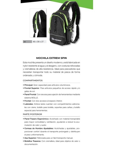 MOCHILA KALI KUNNAN EXTREM SPIN