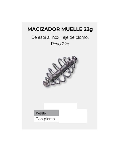 MACIZADOR MUELLE CON PLOMO