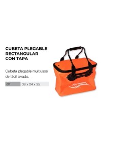 CUBETA KALI KUNNAN PLEGABLE RECTANGULAR TAPA - Imagen 1