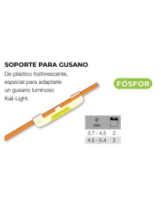 B2 SOPORTE GUSANO LUMINOSO - Imagen 1