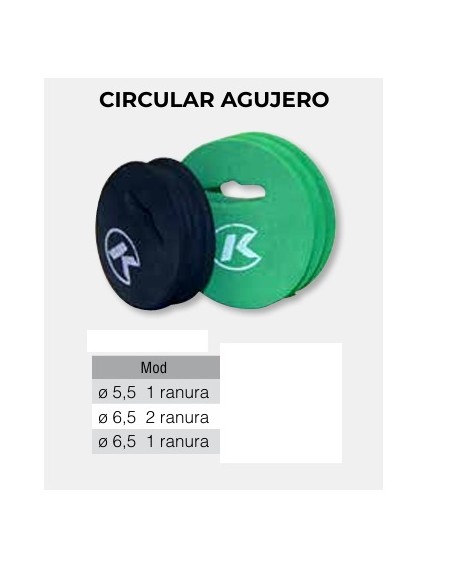 PLEG CIRCULAR CON AGUJERO