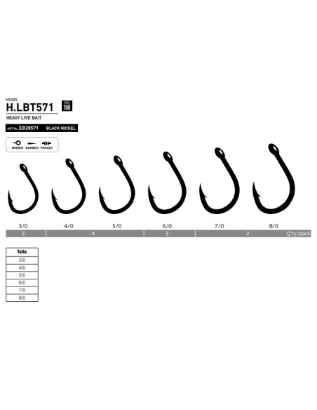 ANZUELO HAYABUSA LIVEBAIT H.LBT571