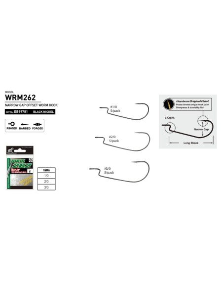 ANZUELO HAYABUSA WRM262 ORIGINAL POINT