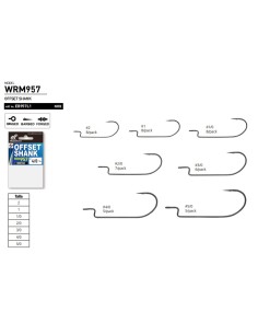 ANZUELO HAYABUSA OFFSET SHANK WRM957 - Imagen 1