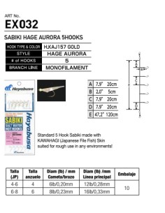 SABIKI HAGE AURORA 5HOOKS - Imagen 1