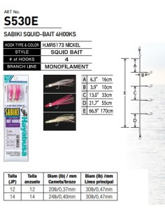 SABIKI SQUID-BAIT 4HOOKS - Imagen 1