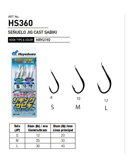 SEÑUELO JIG CAST SABIKI HS360