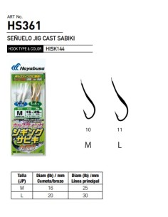 SEÑUELO JIG CAST SABIKI HS361 - Imagen 1