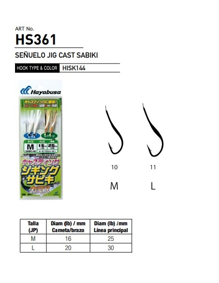 SEÑUELO JIG CAST SABIKI HS361
