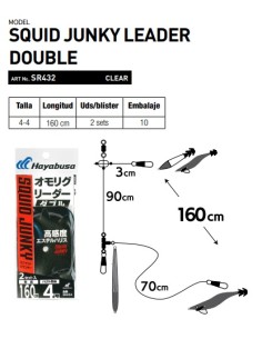 SQUID JUNKY LEADER DOUBLE - 2 SETS - Imagen 1