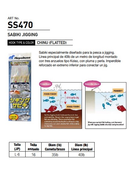 SEÑUELO JIGGING SABIKI SS470