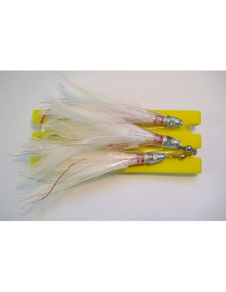 Metralleta 3 plumas Turbo cabeza plata