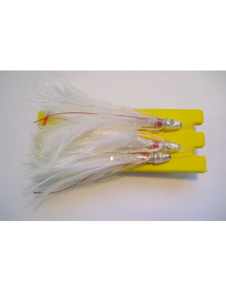 Metralleta 3 plumas Turbo cabeza plata - Imagen 2