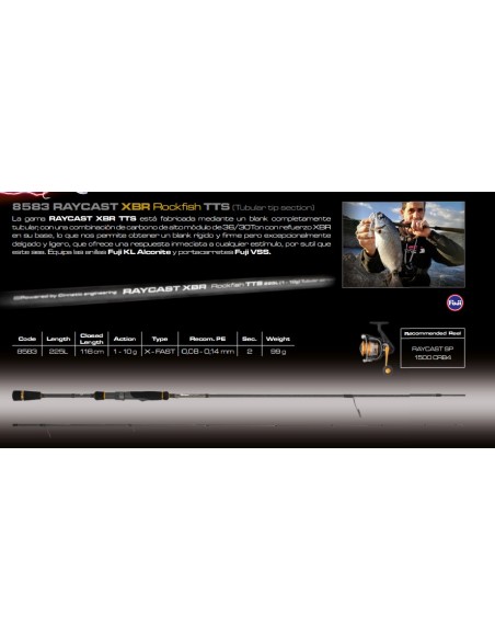 RAYCAST XBR Rock fish TTS (1-10g) - Imagen 2