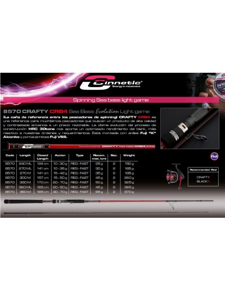 CRAFTY CRB4 Sea bass evolution Light game - Imagen 2