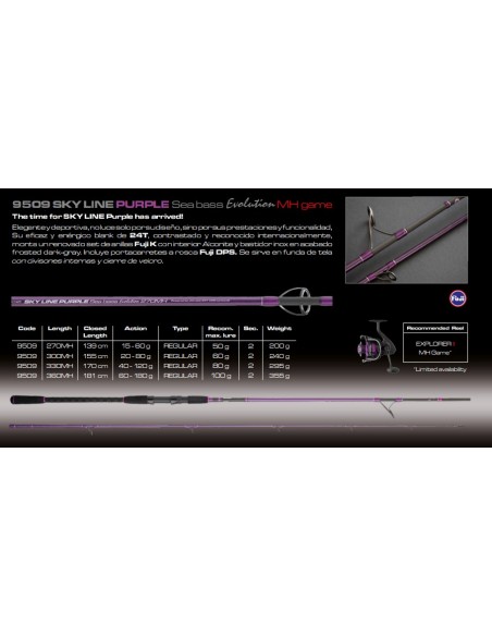 SKY LINE PURPLE Sea bass Evolution - Imagen 3