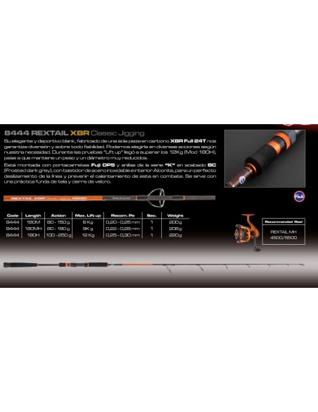 REXTAIL XBR Classic Jigging - Imagen 2