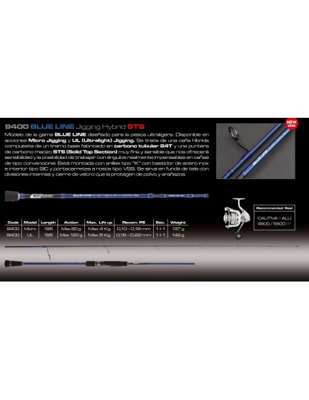 BLUE LINE Micro Jigging Hybrid STS - Imagen 2